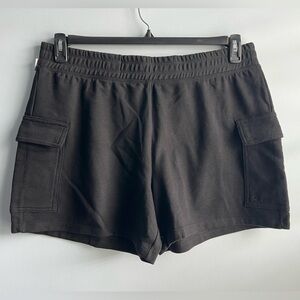 DKNY Women's Terry Cargo Short Black Size XL